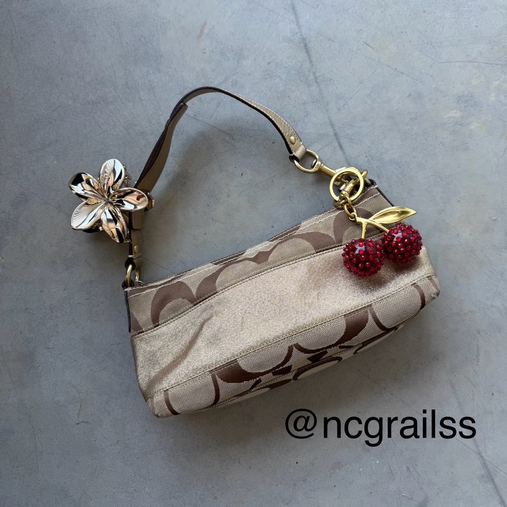 Vintage coach gold mini bag